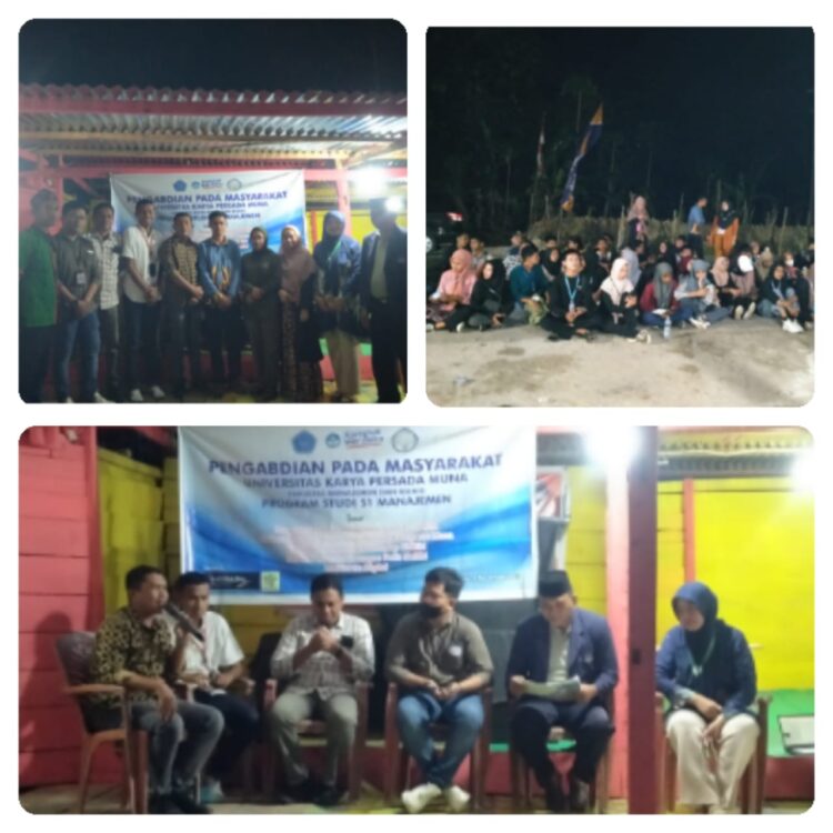 Mahasiswa Program Studi S1 Manajemen UKPM Melaksanakan Pengabdian Masyarakat di Desa Banggai Kecamatan Duruka
