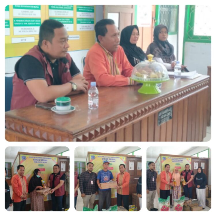 Pemkab Muna melalui Dinas Sosial Serahkan Bantuan Ke Korban Bencana Kebakaran