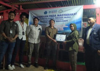 Harapan Kades Banggai dalam kegiatan Pengabdian Masyarakat Fakultas Manajemen dan Bisnis Universitas Karya Persada Muna