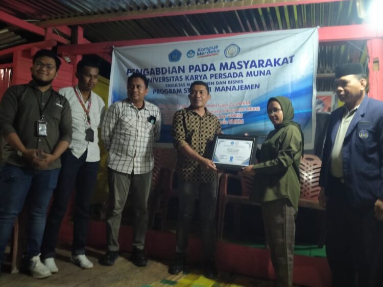 Harapan Kades Banggai dalam kegiatan Pengabdian Masyarakat Fakultas Manajemen dan Bisnis Universitas Karya Persada Muna