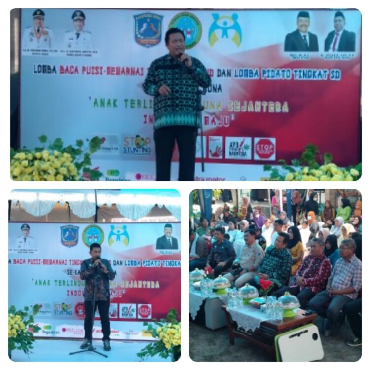 Bupati Muna Buka Giat Lomba Baca Puisi, Mewarnai Tingkat TK/Paud dan Lomba Pidato Tingkat SD se Kabupaten Muna yang Diselenggarakan Dinas Pemberdayaan Perempuan dan Perlindungan Anak