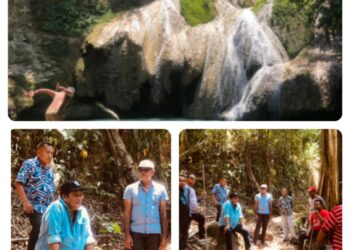 Bupati Muna Kunjungi Air Terjun Kalima-lima Desa Moolo Kecamatan Batukara
