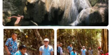 Bupati Muna Kunjungi Air Terjun Kalima-lima Desa Moolo Kecamatan Batukara