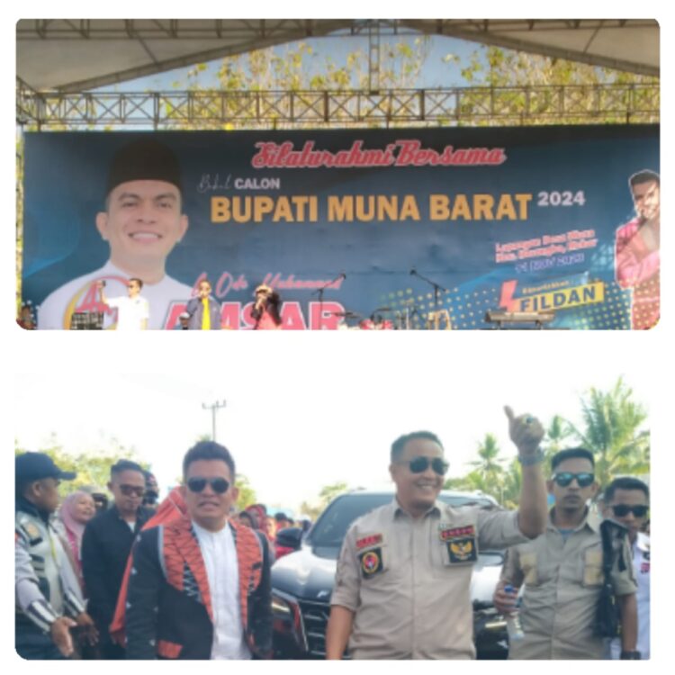Pesan dan Harapan La Ode Amsar & Rajiun Tumada dalam Silaturahmi Akbar di Lapangan Desa Wuna Kecamatan Barangka Kabupaten Muna Barat