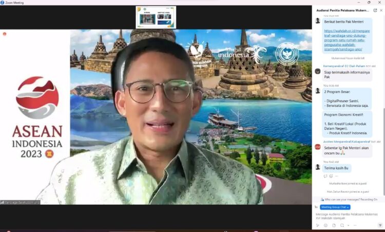 Hadiri Mukernas XVI Wahdah Islamiyah, Sandiaga Uno Dorong Santri Jadi Entrepreneur