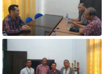 Rektor Universitas Karya Persada Muna Silaturahmi dengan Pimpinan Bank Sultra Cabang Raha, Ini yang Dibahas