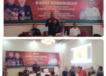 Harapan dan Pesan Ketua Partai Kebangkitan Nusantara (PKN) Sultra dalam Rapat Konsolidasi Calon Anggota DPRD Kabupaten Muna