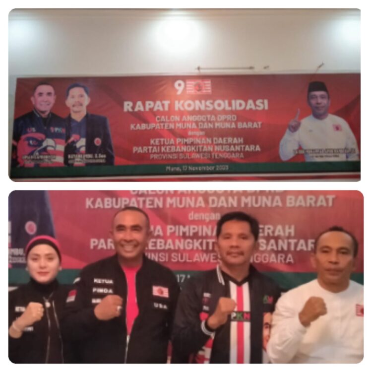 Pimpinan Cabang Partai Kebangkitan Nusantara (PKN) Muna Target 4 Kursi DPRD di Pemilu 2024