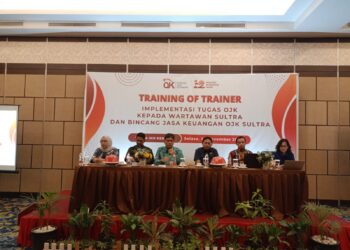 BIJAK Dengan Insan Pers, OJK Sultra Bahas Fenomena Investasi Bodong dan Pinjaman Online Serta Perkembangan Industri Jasa Keuangan