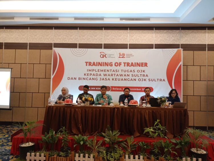 BIJAK Dengan Insan Pers, OJK Sultra Bahas Fenomena Investasi Bodong dan Pinjaman Online Serta Perkembangan Industri Jasa Keuangan