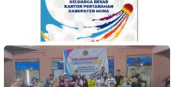 Persatuan Bulutangkis (PB) Agraria Muna Gelar Fun Badminton Competition 2023