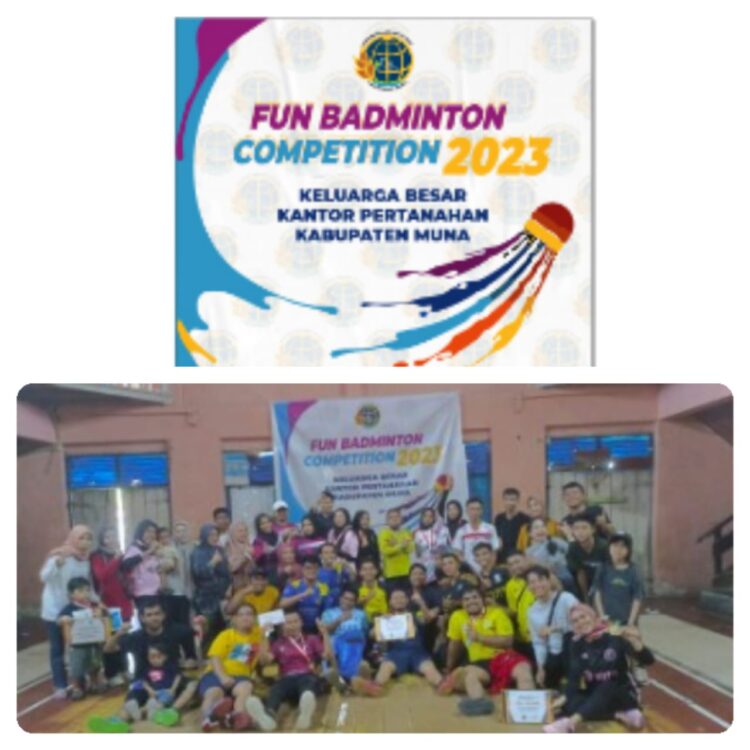Persatuan Bulutangkis (PB) Agraria Muna Gelar Fun Badminton Competition 2023