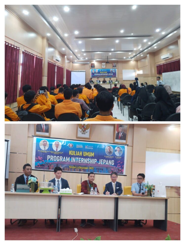 Adakan Kuliah Umum Program Internship, Fakultas Teknik UHO Hadirkan Narasumber Dari Perusahaan Asal Jepang