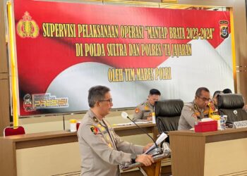Tim Supervisi Mabes Polri Cek Kesiapan Polda Sultra Jelang Pemilu 2024