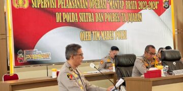 Tim Supervisi Mabes Polri Cek Kesiapan Polda Sultra Jelang Pemilu 2024