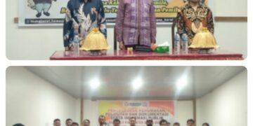 Rektor Universitas Karya Persada Muna jadi Narasumber dalam Sosialisasi Pengelolaan Kehumasan, Peliputan dan Dokumentasi serta Informasi Publik yang di Selenggarakan Bawaslu Muna Barat