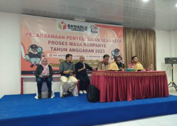 Bawaslu Muna Barat Gelar Kegiatan Pelaksanaan Penyelesaian Sengeketa Proses Masa Kampanye dengan Menghadirkan Narasumber yang Kompeten
