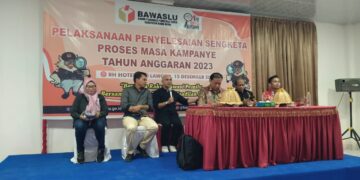Bawaslu Muna Barat Gelar Kegiatan Pelaksanaan Penyelesaian Sengeketa Proses Masa Kampanye dengan Menghadirkan Narasumber yang Kompeten