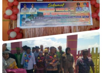 Plt Bupati Muna Hadiri Peringatan Ulang Tahun Desa Tampunabale Ke-25