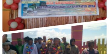 Plt Bupati Muna Hadiri Peringatan Ulang Tahun Desa Tampunabale Ke-25