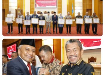 Plt Bupati Muna Terima Piagam Penghargaan Kabupaten/Kota Peduli HAM dari Kementerian Hukum dan HAM