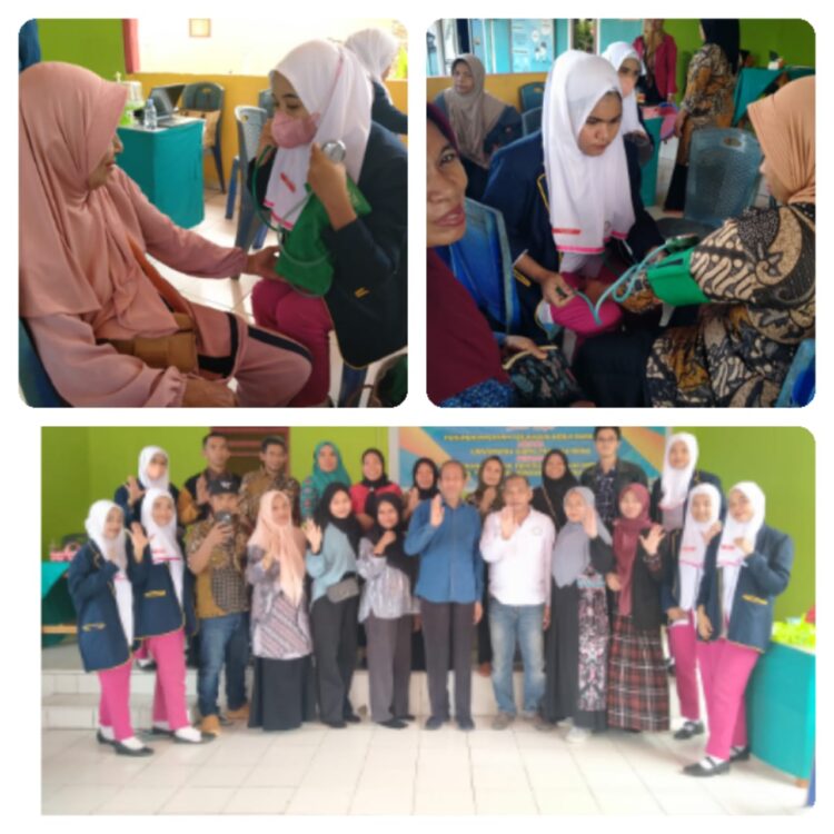 Mahasiswa Prodi D-III Kebidanan Fakultas Vokasi Universitas Karya Persada Muna Gelar Pemeriksaan Gratis di Desa Napalakura Kecamatan Napabalano
