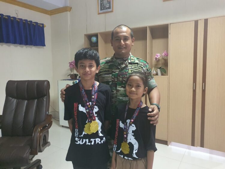Hebat! Dojo Denpom XIV/3 Kendari Raih  Banyak Medali di Kejuaraan Sulsel Open Karate