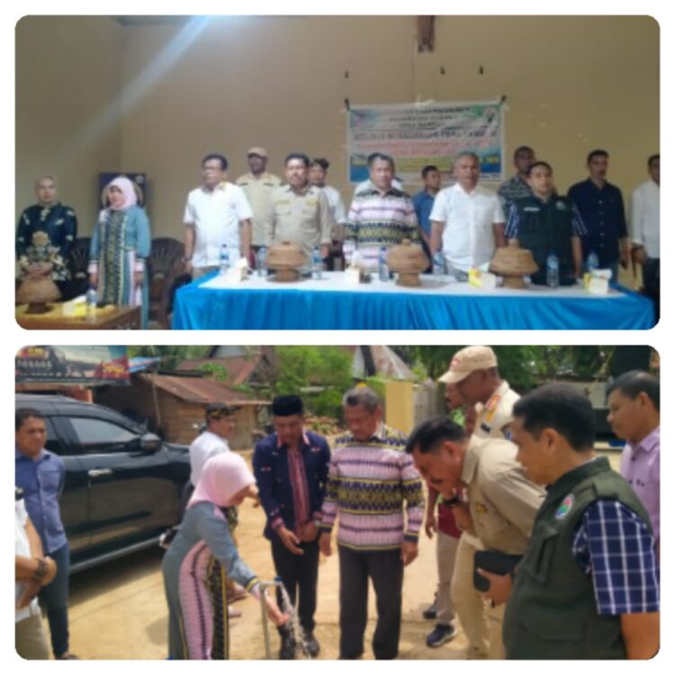 Plt Bupati Muna Drs. H. Bahrun, M.Si Buka Musrenbang dan Meresmikan Sumber Air Bersih di Desa Banggai Kecamatan Duruka