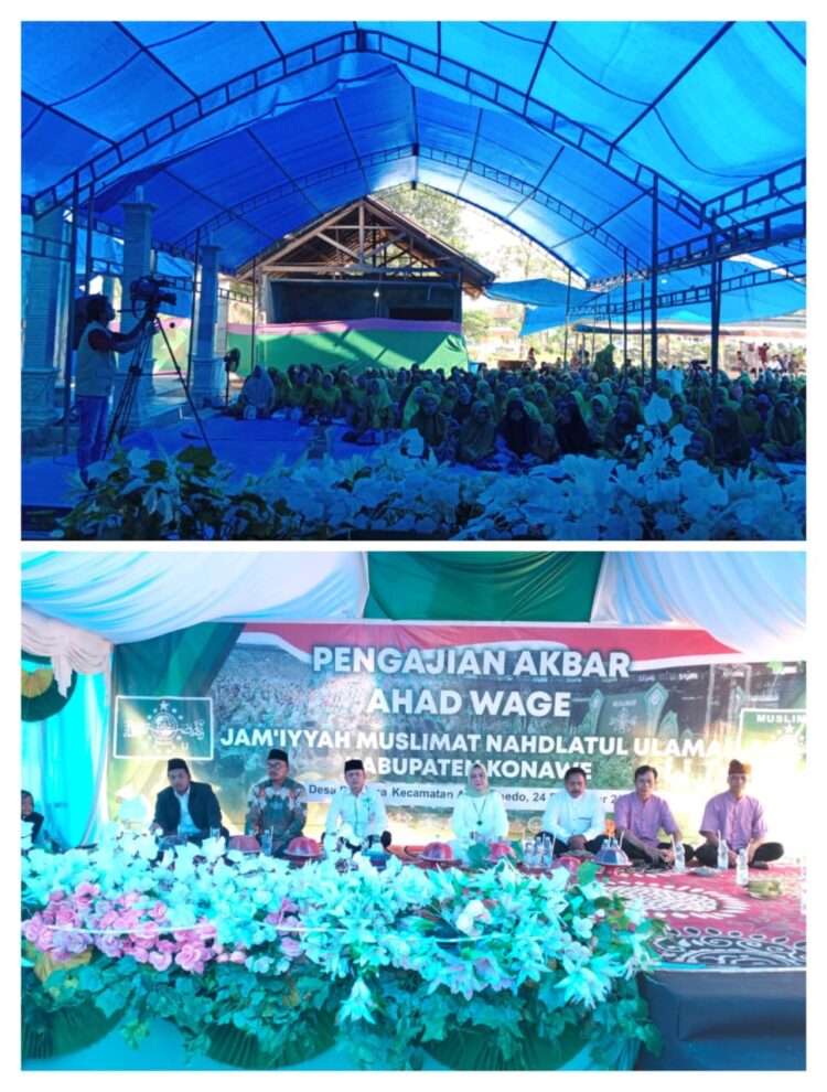 Wasekjen PBNU H. Andi Sahibuddin Hadiri Pengajian Akbar Jam’iyyah Muslimah NU Konawe