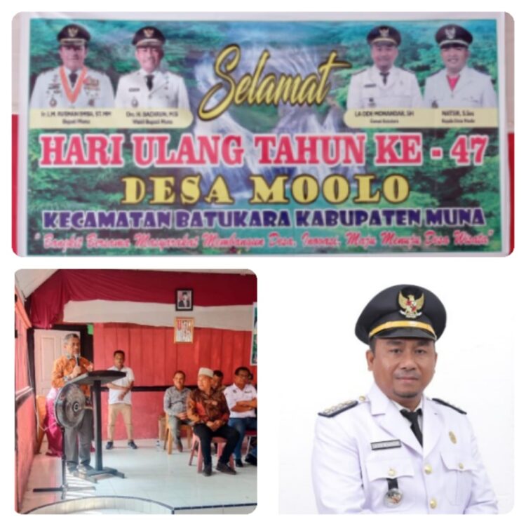 Harapan Camat Batukara dalam HUT ke 47 Desa Moolo dan Dukungan Pemkab Muna