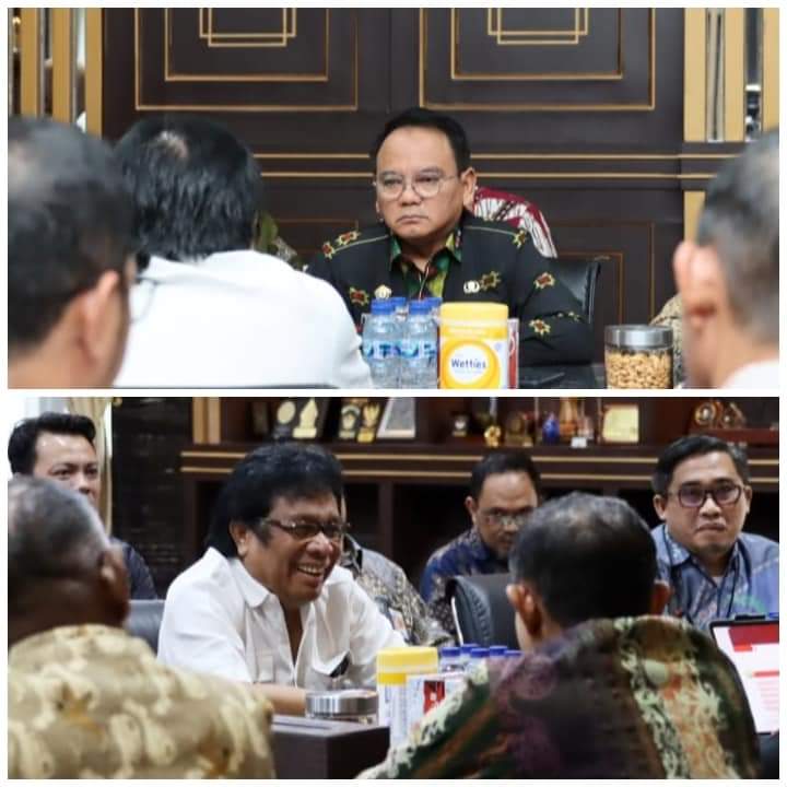 Pj Gubernur Sultra Menerima Audiensi Wakil Ketua Komisi V DPR RI Ridwan Bae