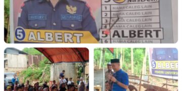 Albert Kokampusno, Caleg DPRD Dapil Sultra III, dari Partai Nasdem nomor Urut 5 Gelar Giat Kampanye Terbatas di Desa Liangkobori Kecamatan Lohia Kabupaten Muna