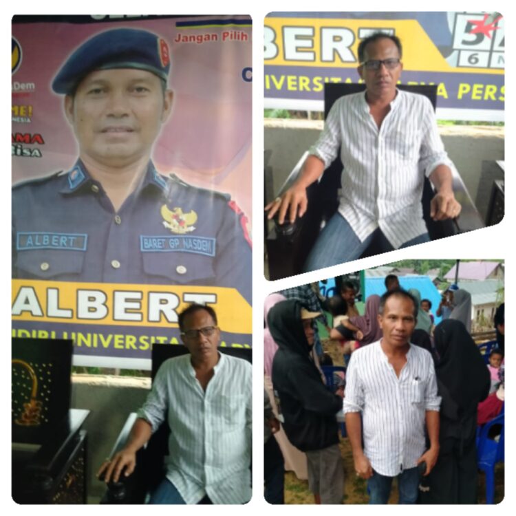 Harapan Besar dan Pesan Sekertaris Rumah Aspirasi Caleg DPRD Provinsi Dapil Sultra III, dari Partai Nasdem nomor urut 5 Albert Kokampusno