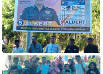 Albert Kokampusno Berikan Pendidikan Politik Bagi Masyarakat Desa Wataliku Dalam Kampanye Terbatasnya