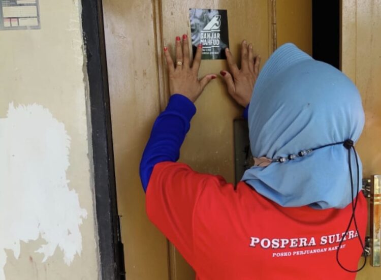 Menangkan Ganjar-Mahfud, Pospera Sultra Gelar Canvassing Day Door to Door Tembus 15 Ribu Rumah Warga