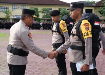 Ratusan Personel Polda Sultra Siap Amankan TPS Pemilu 2024