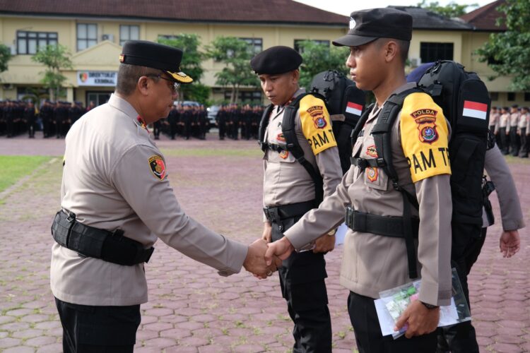 Ratusan Personel Polda Sultra Siap Amankan TPS Pemilu 2024