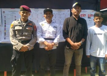 Kades Banggai Kecamatan Duruka Kabupaten Muna Pantau Jalannya Pemilu 2024