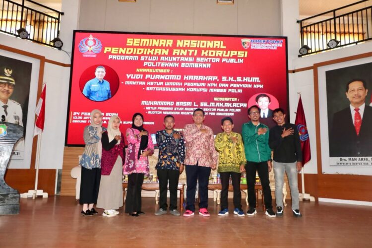 Keren, Mahasiswa Politeknik Bombana Dapat Pendidikan Anti Korupsi dari Mabes Polri
