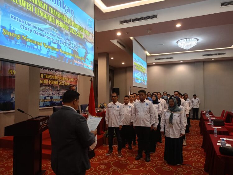 Resmi Dilantik, Pengurus MTI Sultra Periode 2023-2026 Siap Bersinergi Mewarnai Kemajuan Transportasi Indonesia