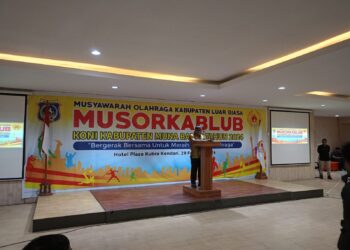 Buka Musorkablub KONI Mubar, ini Pesan PJ Bupati La Ode Butolo
