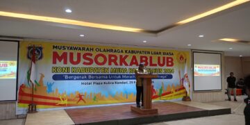 Buka Musorkablub KONI Mubar, ini Pesan PJ Bupati La Ode Butolo