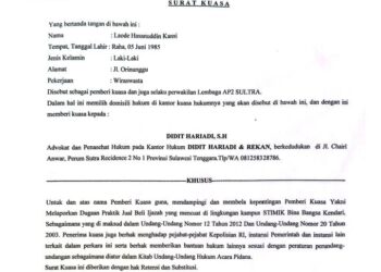 Lembaga AP2 Sultra Gunakan Kuasa Hukum Polisikan STIMIK Bina Bangsa Kendari