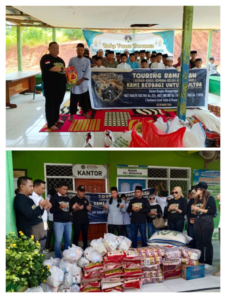 Touring Ramadan Berjalan Sukses, Ketum KADIN Sultra dan Rombongan Salurkan Bantuan Ke Ponpes dan Panti Asuhan