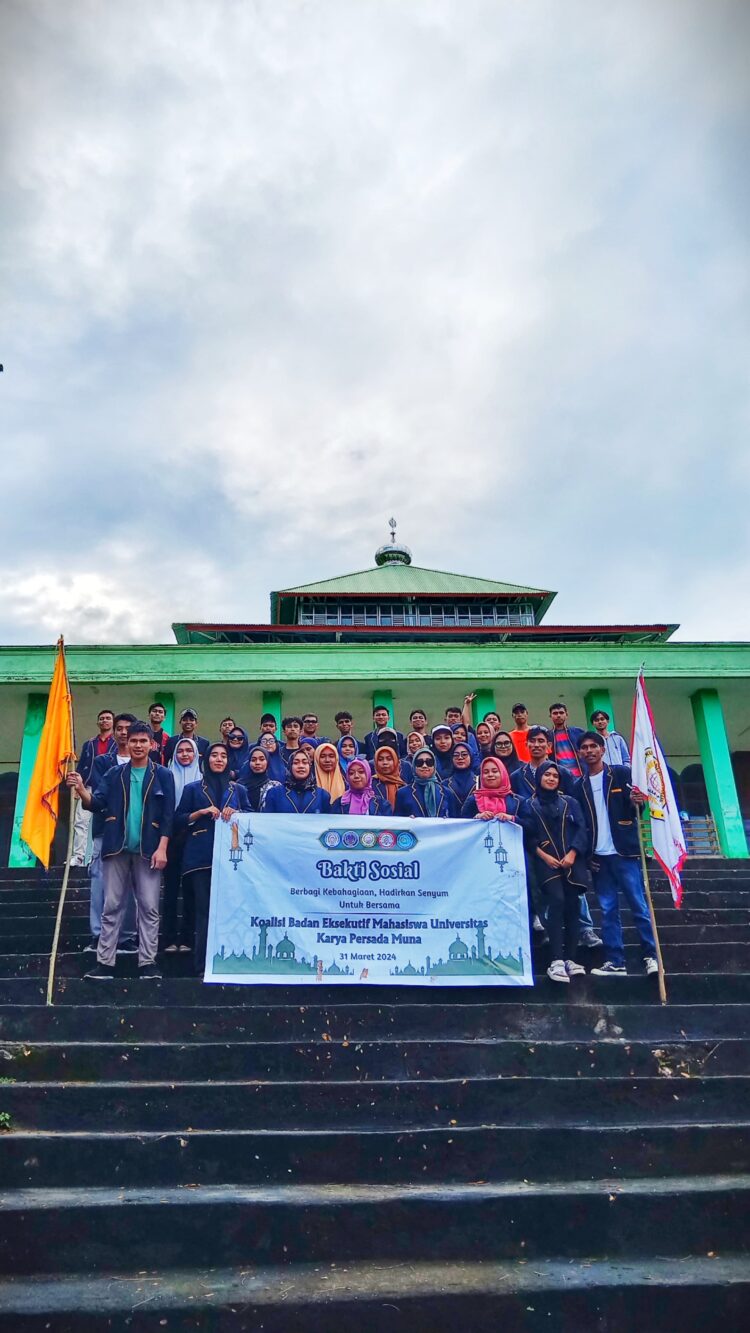 Berbagi di Bulan Ramadhan, BEM Universitas Karya Persada Muna Adakan Baksos di Kecamatan Tongkuno