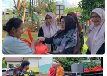 Pramuka UPTD SMPN 1 Loghia Berbagi Sembako di Bulan Suci Ramadhan
