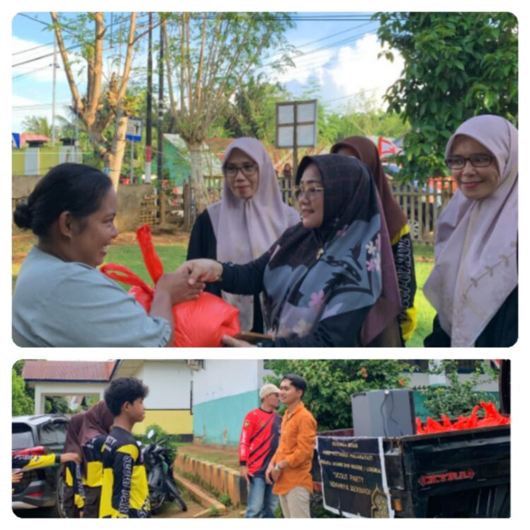 Pramuka UPTD SMPN 1 Loghia Berbagi Sembako di Bulan Suci Ramadhan