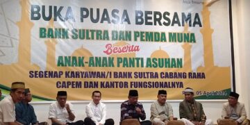 Eratkan Silahturahmi, Bank Sultra Cabang Raha dan Pemda Muna Gelar Buka Puasa Bersama dan Santuni Anak Panti Asuhan 