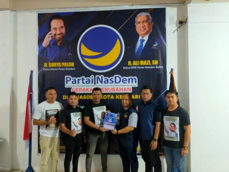 Tak Cukup 3 Partai, Kandidat Cawalkot Kendari Yudhianto Mahardika Kembali Ambil Formulir di Partai Nasdem