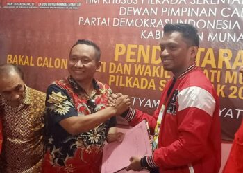 Siap Mengabdi untuk Bumi Sowite, Ringa Jhon Daftar Lima Parpol Penjaringan Bacabup Muna